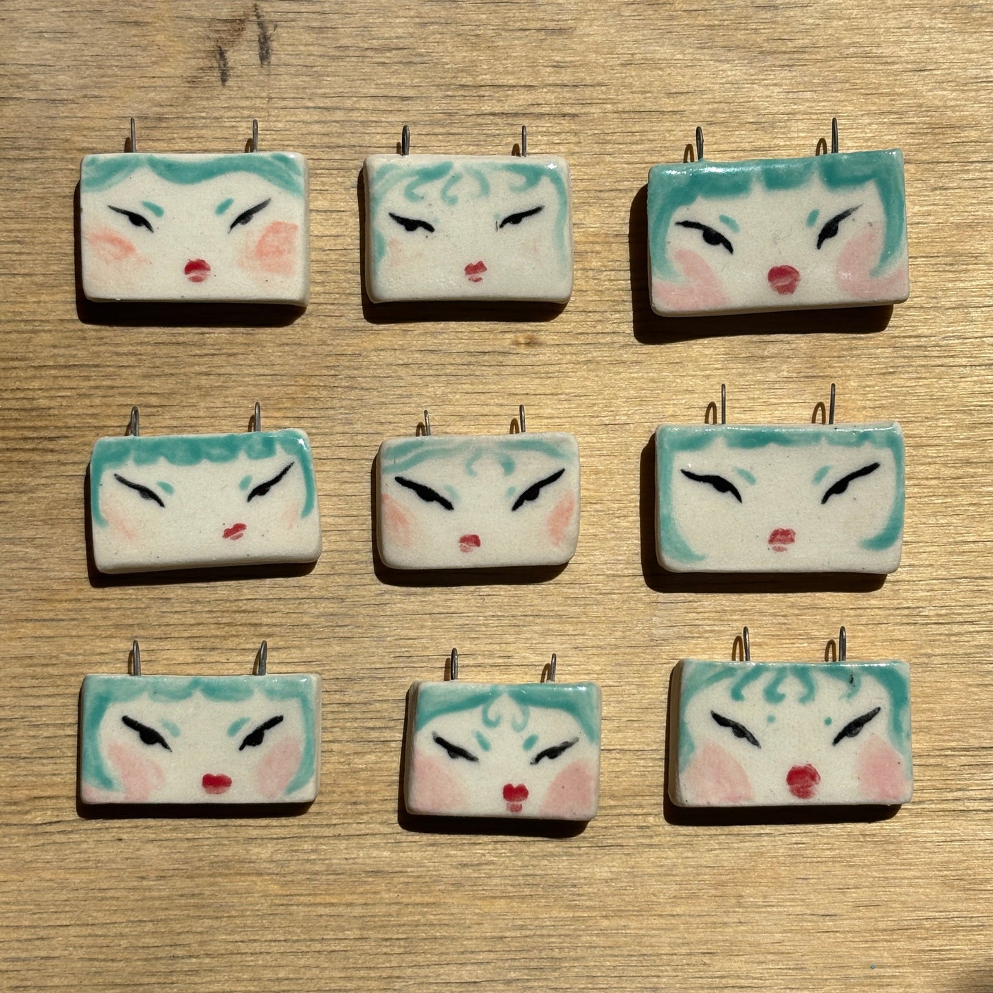 Blue Face Charms