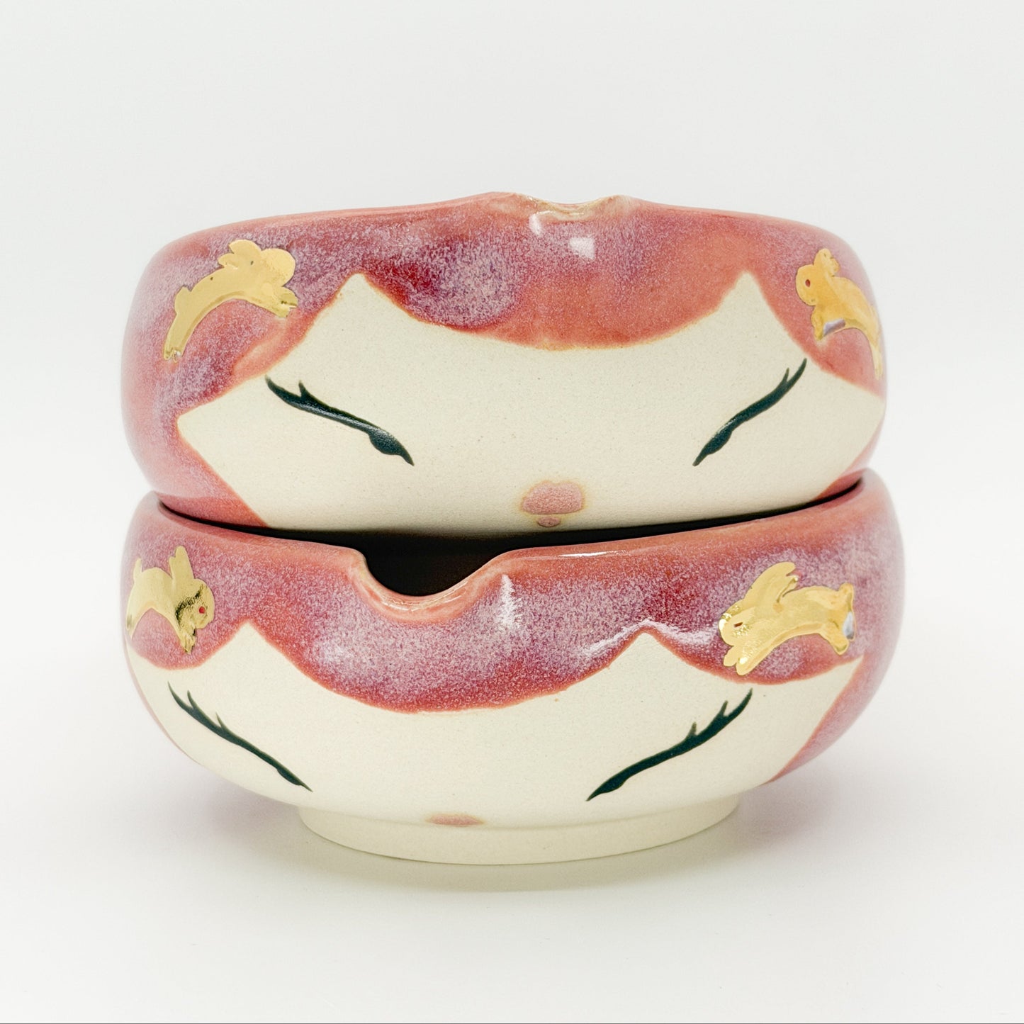 Gold Bunny Matcha Bowl