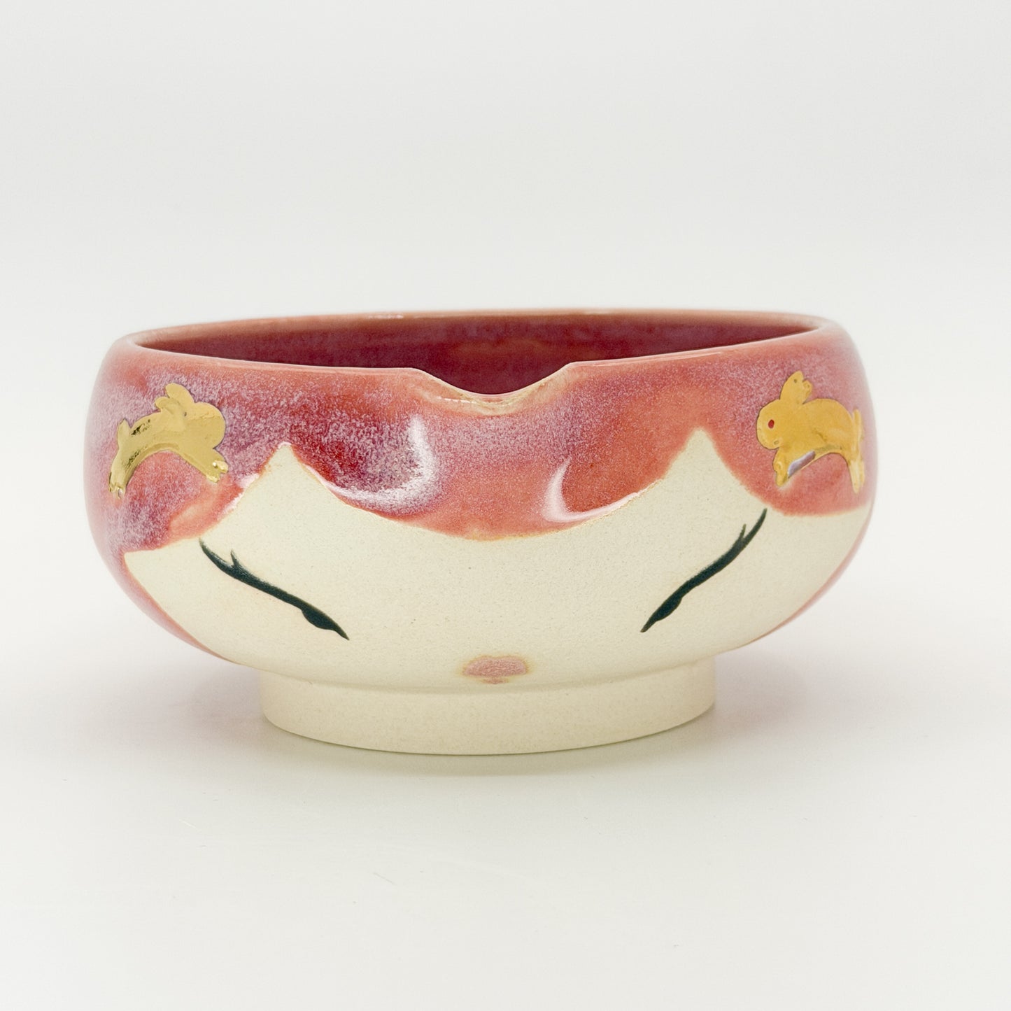 Gold Bunny Matcha Bowl