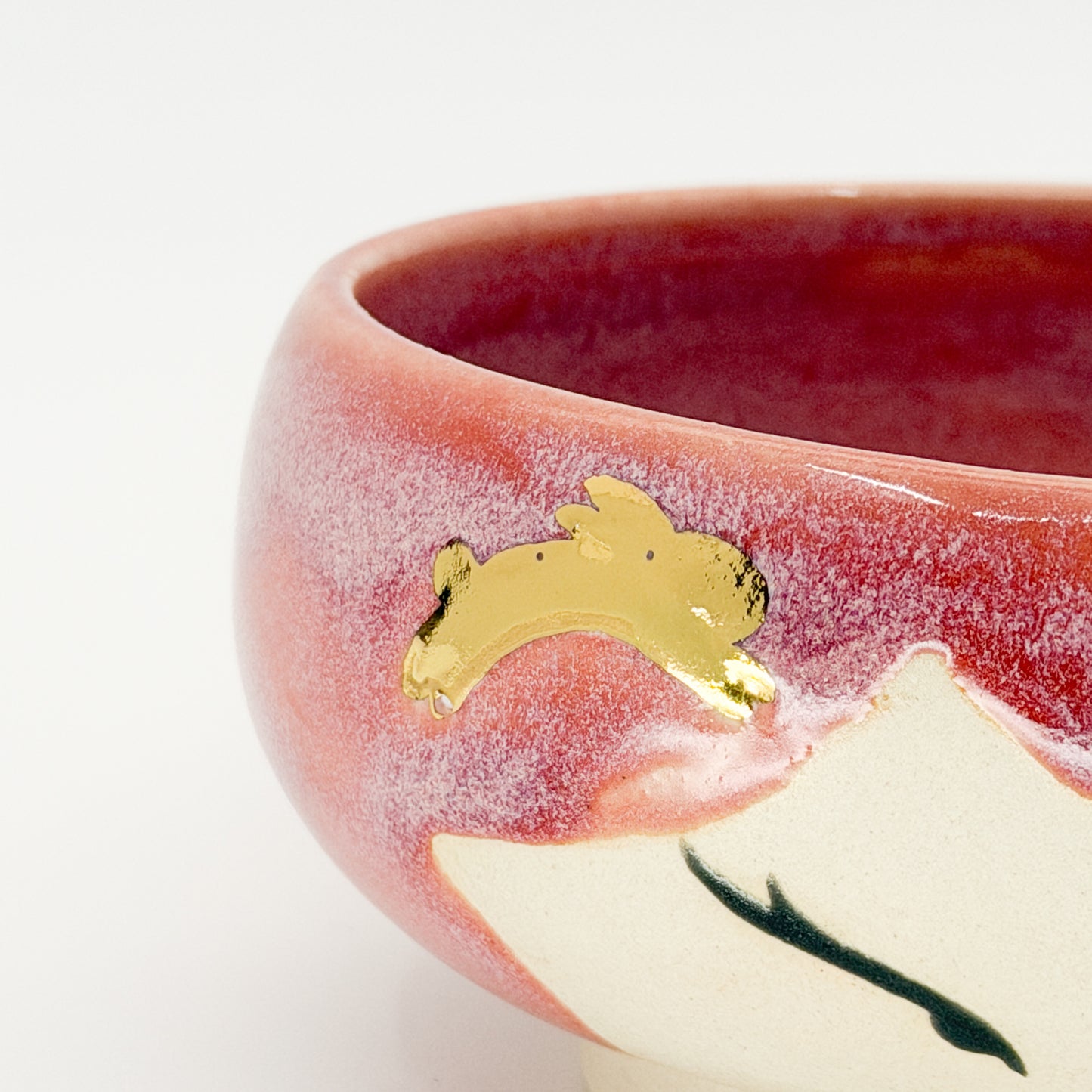 Gold Bunny Matcha Bowl