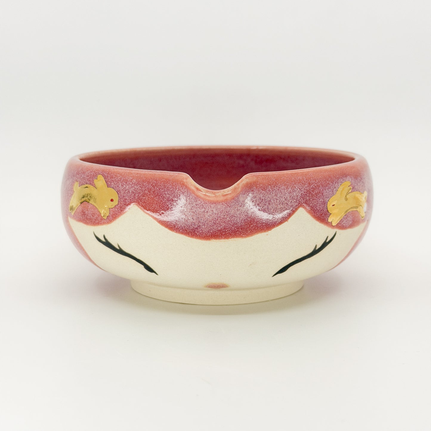 Gold Bunny Matcha Bowl