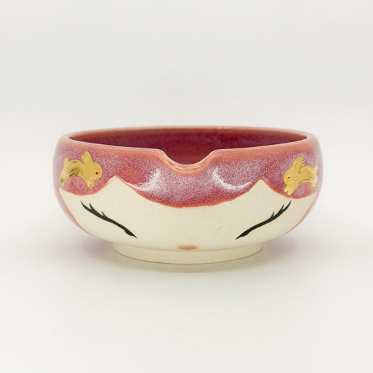 Gold Bunny Matcha Bowl