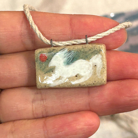 White Horse Pendant